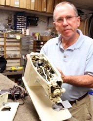 John Dollard hard at work.