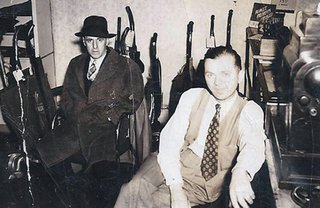 Edward T. Dollard in store with customer